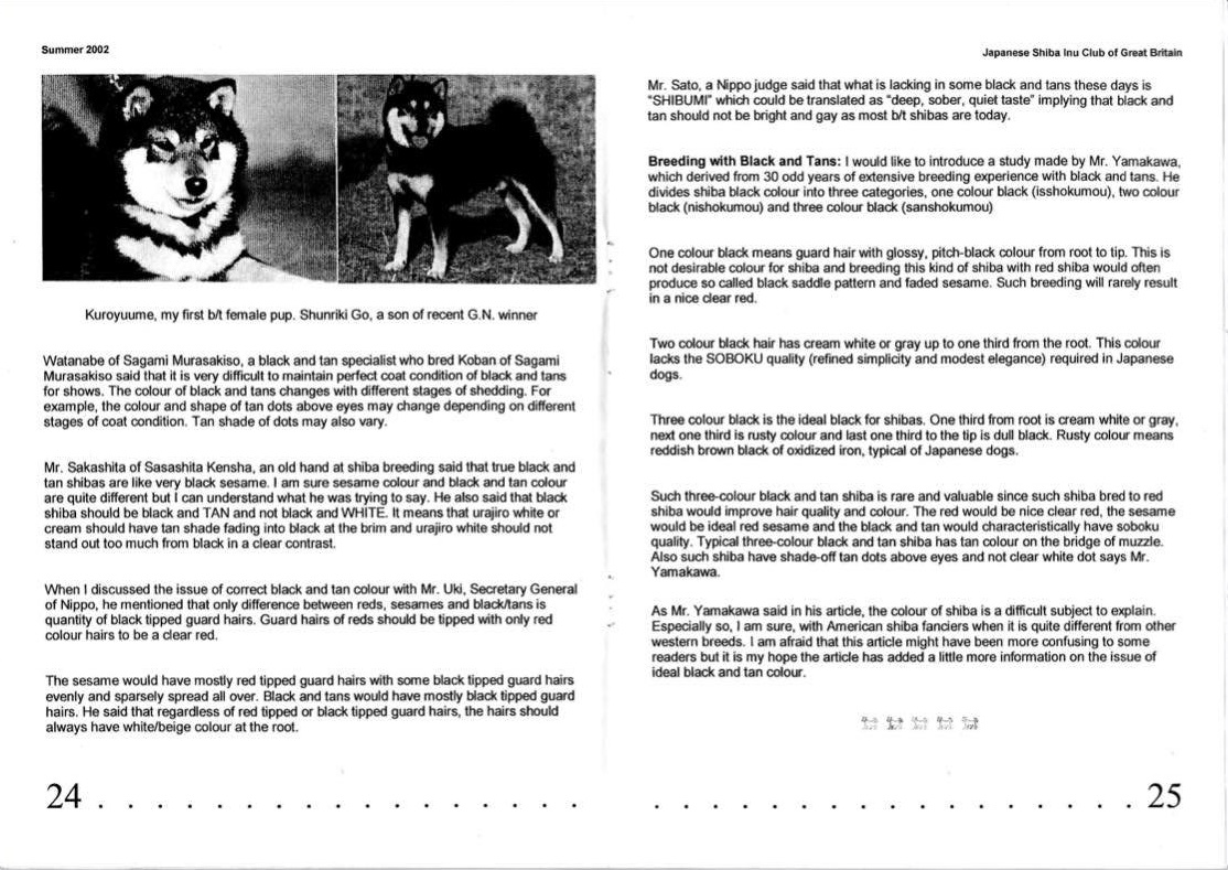 Black and Tan overview page 2
